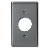Leviton 84104-40 1-Gang 1-Single 1.406 Inch Hole Oversized Metal Wallplate